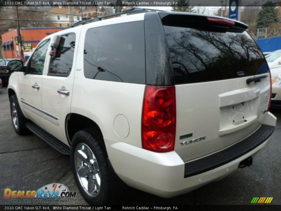 2010 GMC Yukon SLT 4x4 White Diamond Tricoat / Light Tan Photo #11