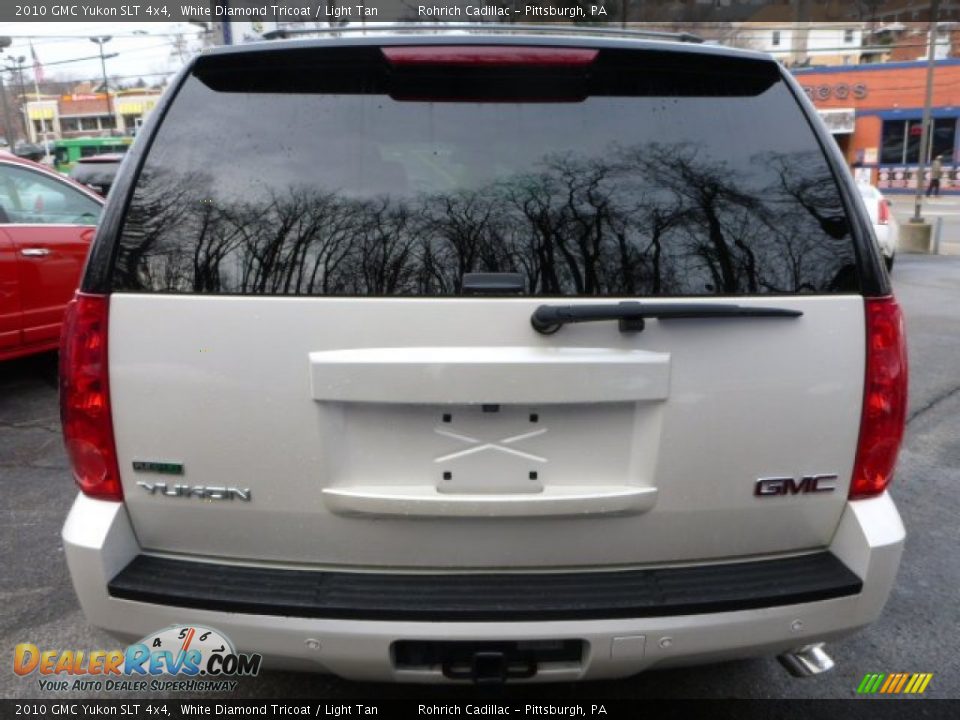 2010 GMC Yukon SLT 4x4 White Diamond Tricoat / Light Tan Photo #12