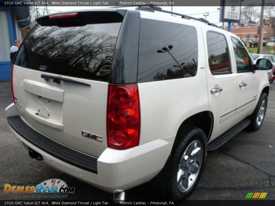 2010 GMC Yukon SLT 4x4 White Diamond Tricoat / Light Tan Photo #13