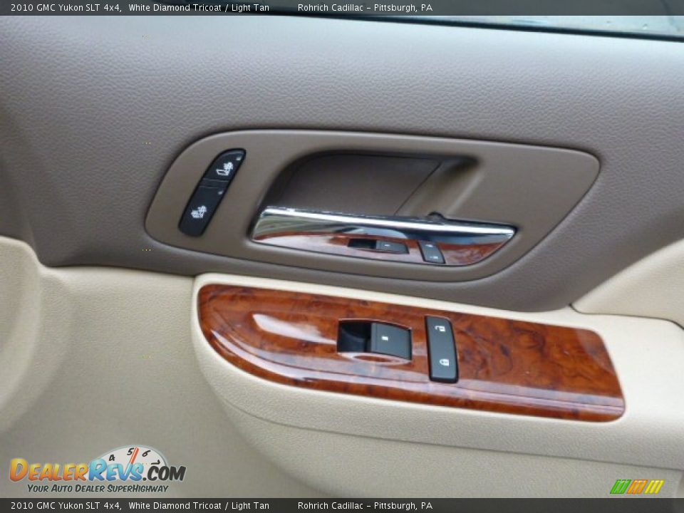 2010 GMC Yukon SLT 4x4 White Diamond Tricoat / Light Tan Photo #17