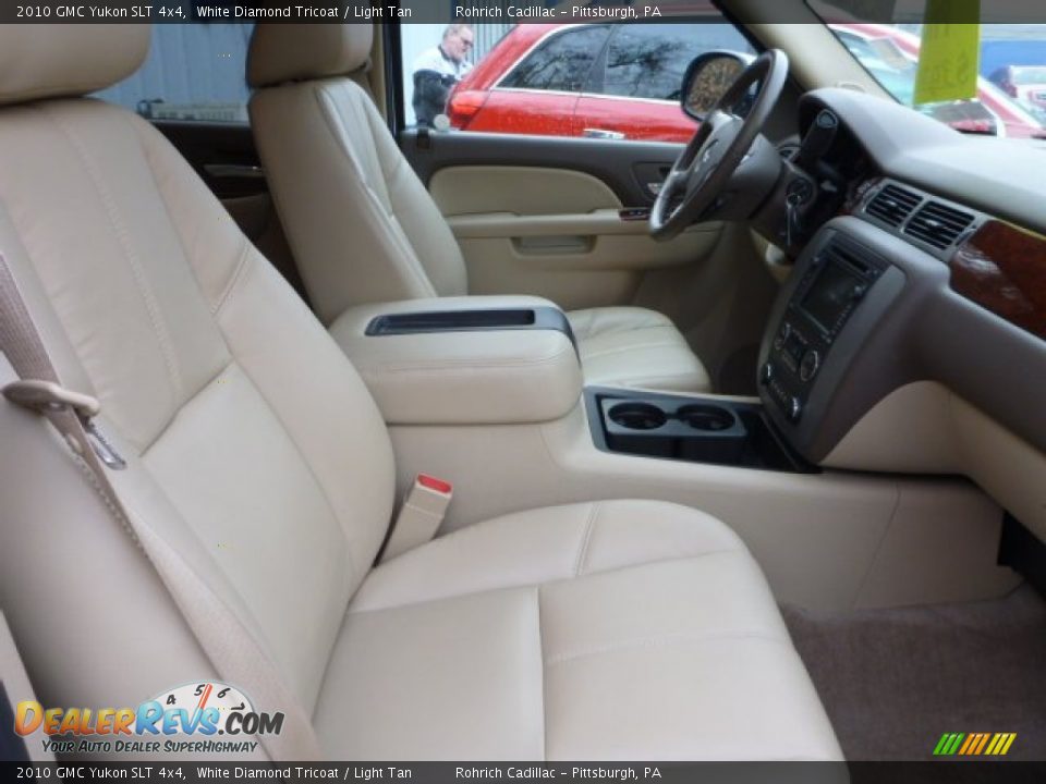 2010 GMC Yukon SLT 4x4 White Diamond Tricoat / Light Tan Photo #18