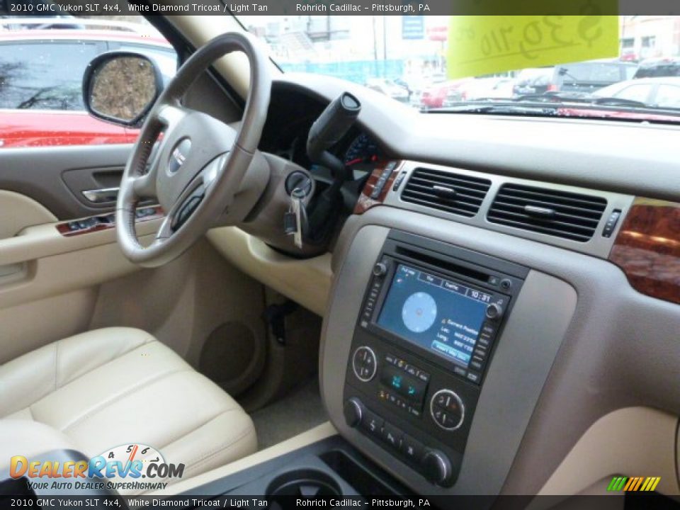 2010 GMC Yukon SLT 4x4 White Diamond Tricoat / Light Tan Photo #19