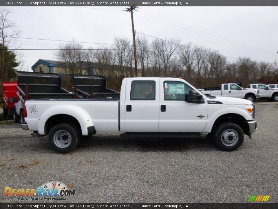 Oxford White 2014 Ford F350 Super Duty XL Crew Cab 4x4 Dually Photo #1