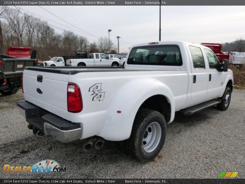 2014 Ford F350 Super Duty XL Crew Cab 4x4 Dually Oxford White / Steel Photo #8