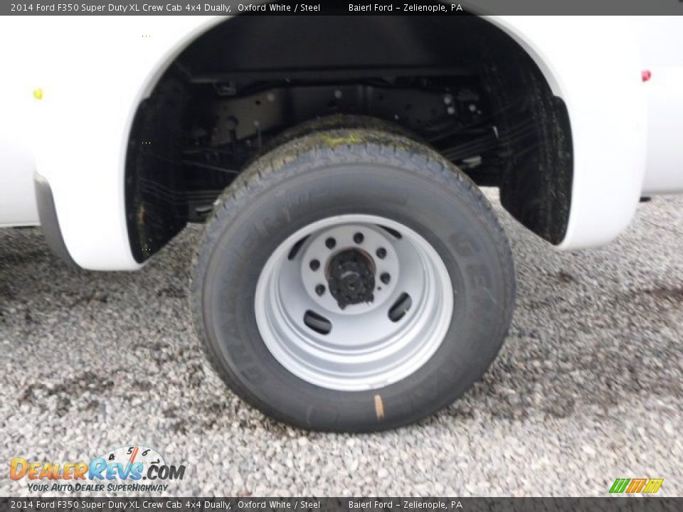 2014 Ford F350 Super Duty XL Crew Cab 4x4 Dually Oxford White / Steel Photo #9