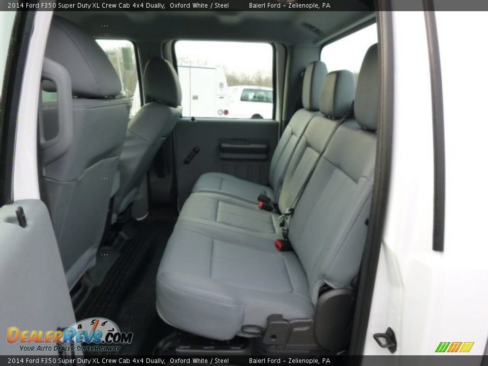 2014 Ford F350 Super Duty XL Crew Cab 4x4 Dually Oxford White / Steel Photo #12