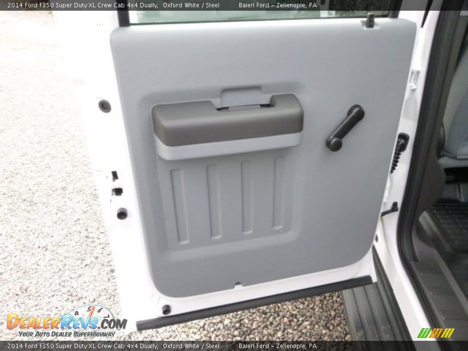 2014 Ford F350 Super Duty XL Crew Cab 4x4 Dually Oxford White / Steel Photo #13