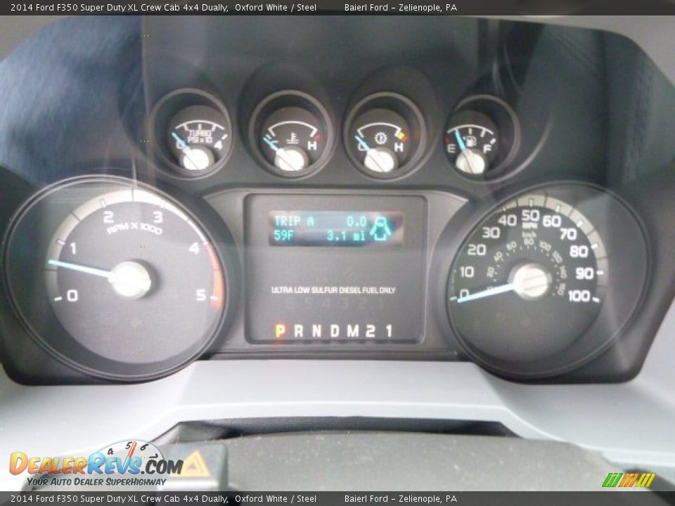2014 Ford F350 Super Duty XL Crew Cab 4x4 Dually Oxford White / Steel Photo #19