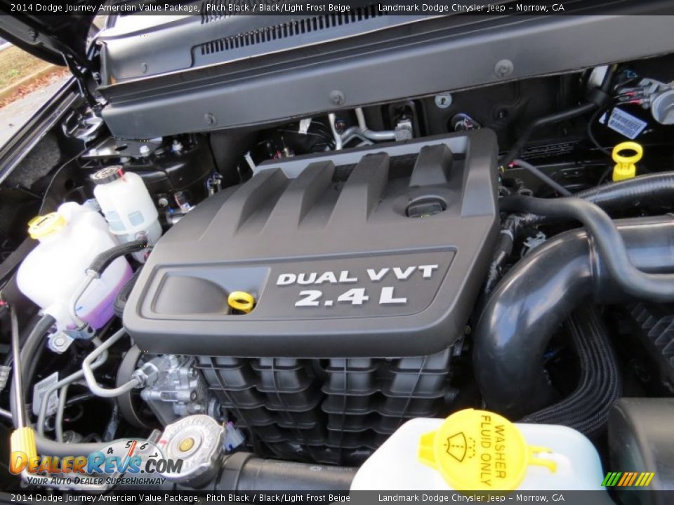 2014 Dodge Journey Amercian Value Package Pitch Black / Black/Light Frost Beige Photo #9