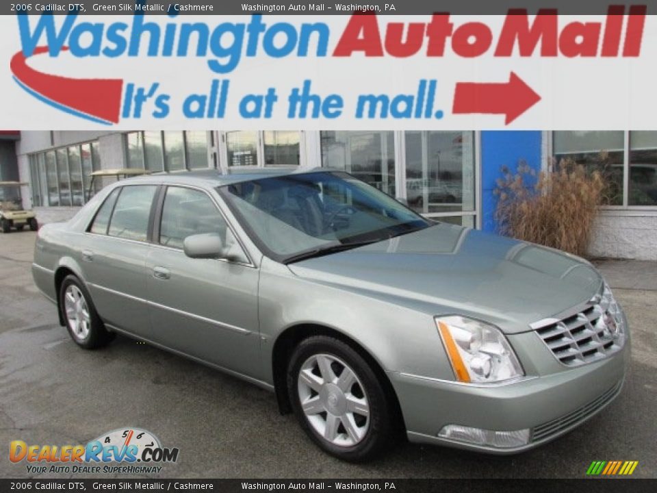 2006 Cadillac DTS Green Silk Metallic / Cashmere Photo #1