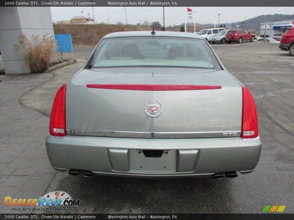 2006 Cadillac DTS Green Silk Metallic / Cashmere Photo #8