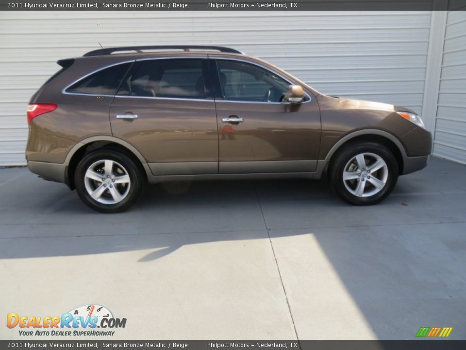 2011 Hyundai Veracruz Limited Sahara Bronze Metallic / Beige Photo #3