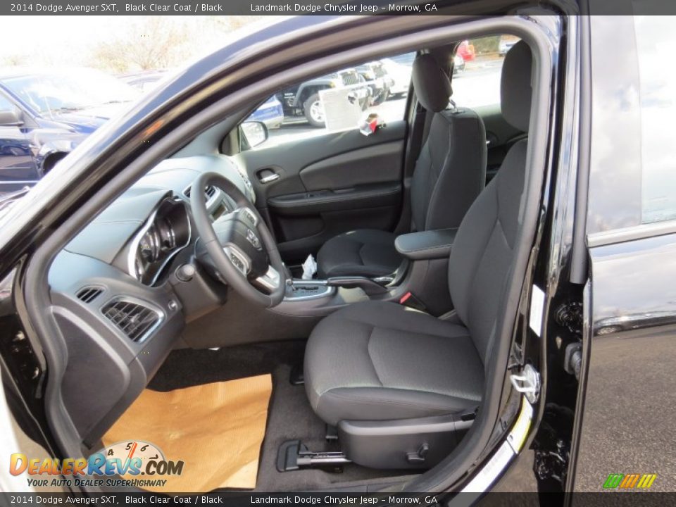2014 Dodge Avenger SXT Black Clear Coat / Black Photo #6