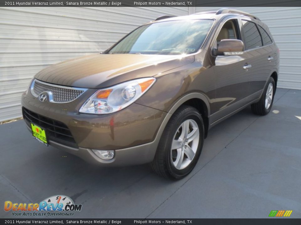 2011 Hyundai Veracruz Limited Sahara Bronze Metallic / Beige Photo #7
