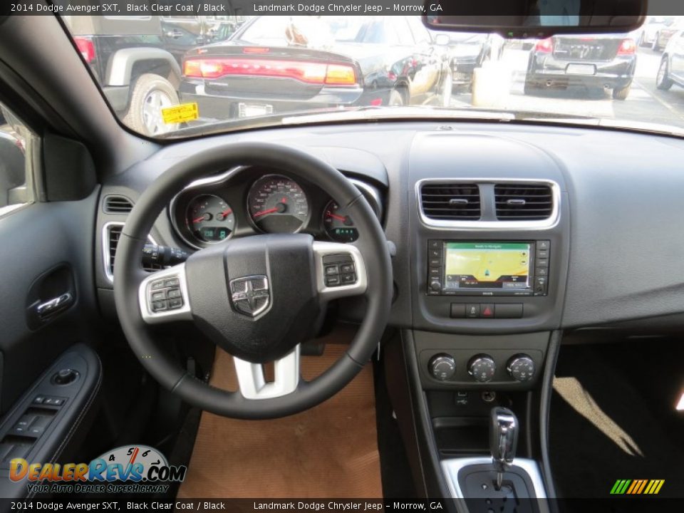 2014 Dodge Avenger SXT Black Clear Coat / Black Photo #8