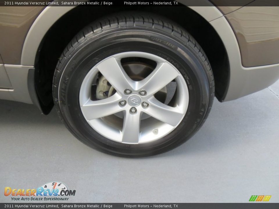 2011 Hyundai Veracruz Limited Sahara Bronze Metallic / Beige Photo #16
