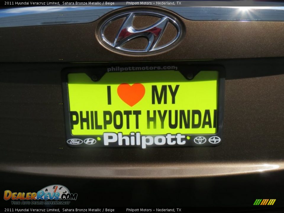 2011 Hyundai Veracruz Limited Sahara Bronze Metallic / Beige Photo #19