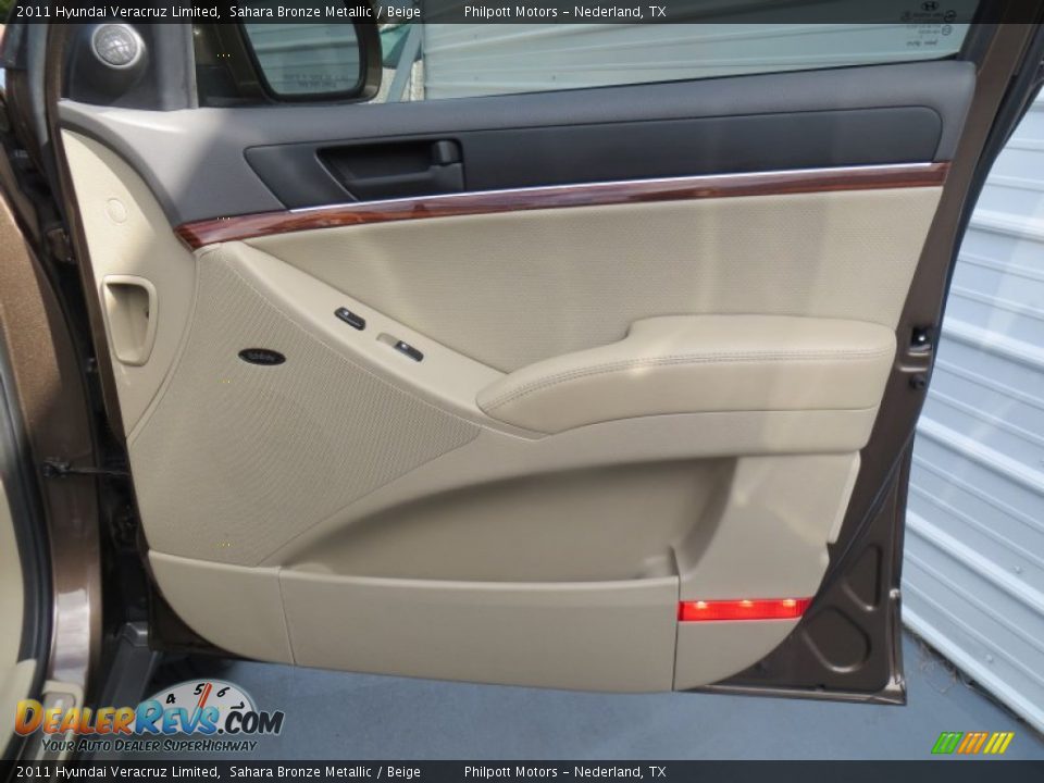 2011 Hyundai Veracruz Limited Sahara Bronze Metallic / Beige Photo #22
