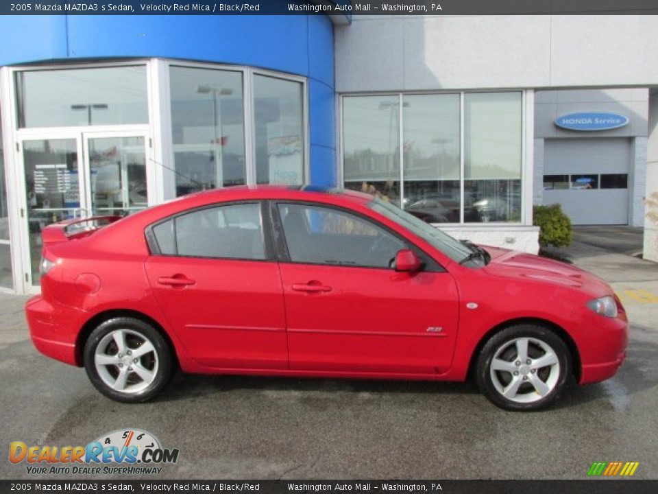 2005 Mazda MAZDA3 s Sedan Velocity Red Mica / Black/Red Photo #2