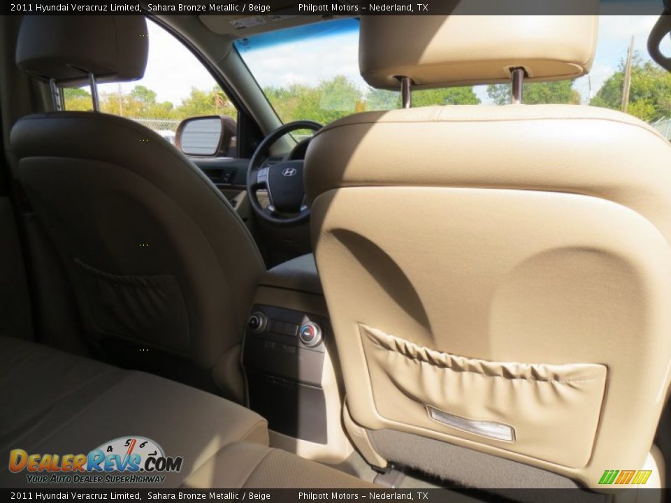 2011 Hyundai Veracruz Limited Sahara Bronze Metallic / Beige Photo #26