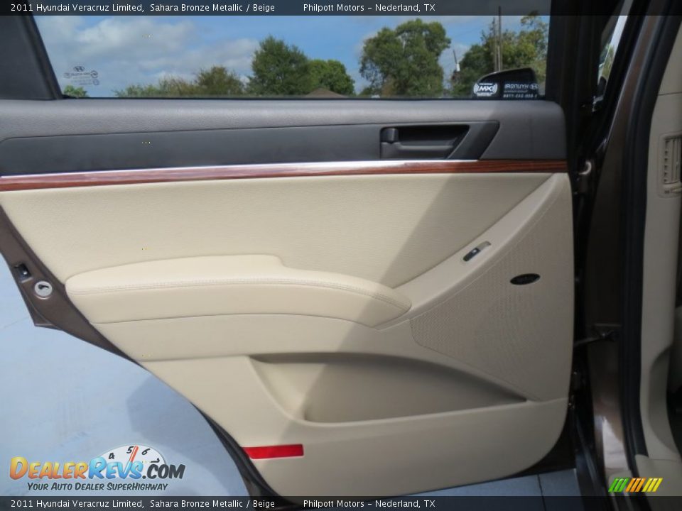 2011 Hyundai Veracruz Limited Sahara Bronze Metallic / Beige Photo #29