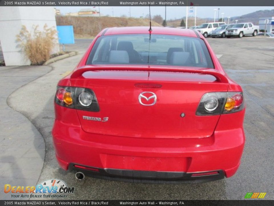 2005 Mazda MAZDA3 s Sedan Velocity Red Mica / Black/Red Photo #10