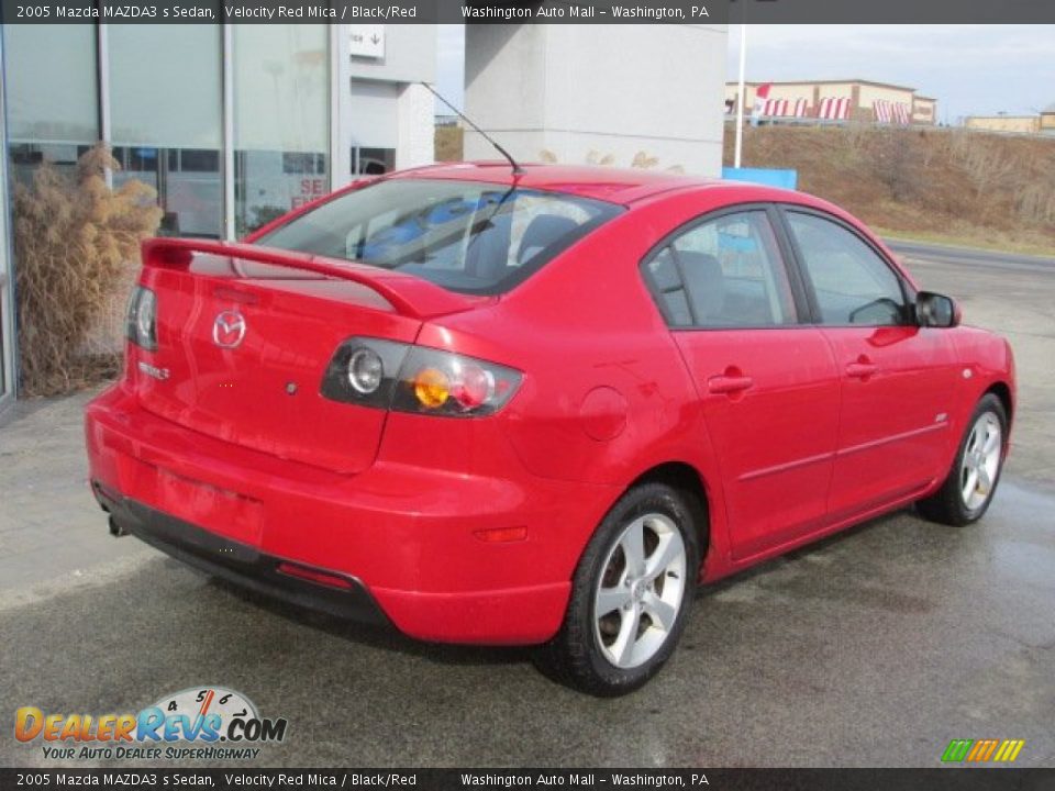 2005 Mazda MAZDA3 s Sedan Velocity Red Mica / Black/Red Photo #11
