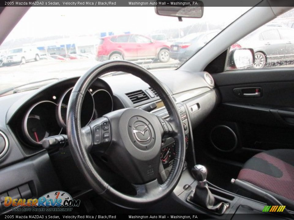 2005 Mazda MAZDA3 s Sedan Velocity Red Mica / Black/Red Photo #12