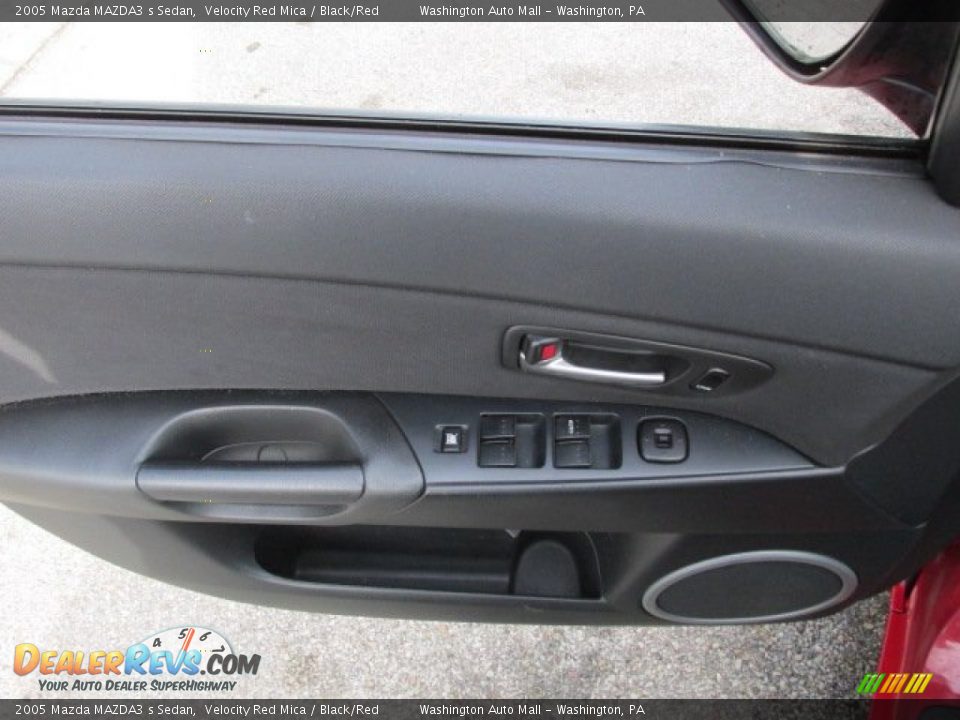 2005 Mazda MAZDA3 s Sedan Velocity Red Mica / Black/Red Photo #13
