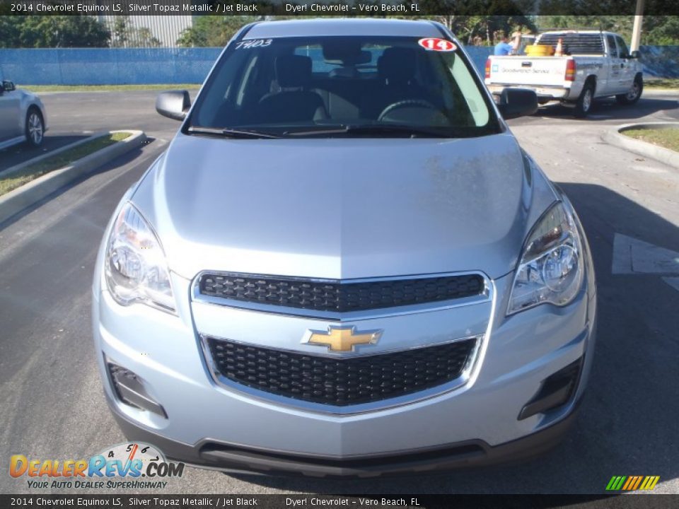 2014 Chevrolet Equinox LS Silver Topaz Metallic / Jet Black Photo #2