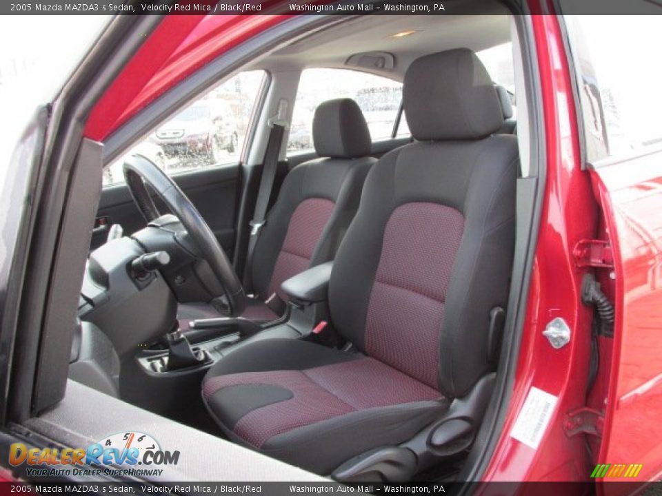 2005 Mazda MAZDA3 s Sedan Velocity Red Mica / Black/Red Photo #14