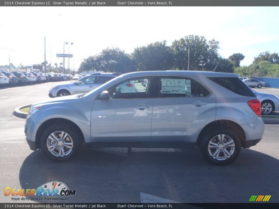 2014 Chevrolet Equinox LS Silver Topaz Metallic / Jet Black Photo #3
