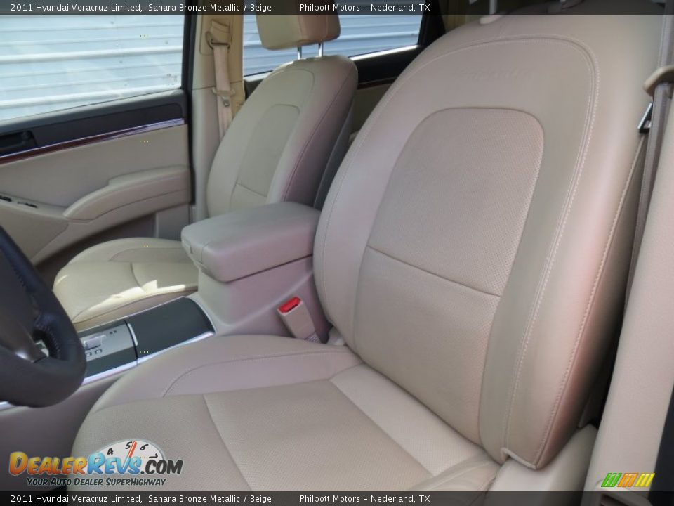 2011 Hyundai Veracruz Limited Sahara Bronze Metallic / Beige Photo #36