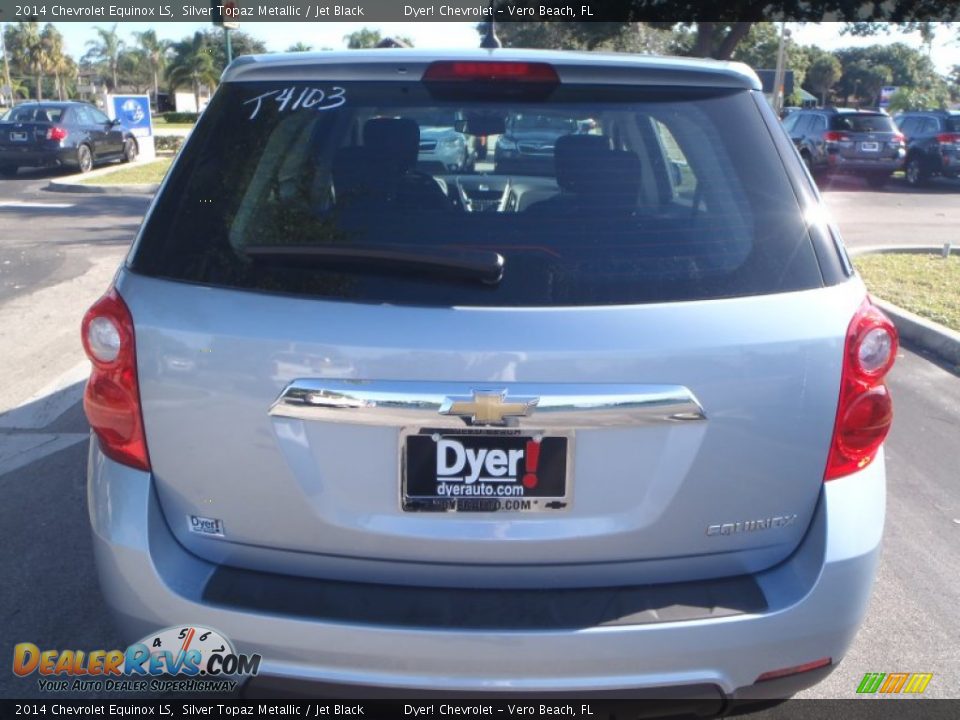 2014 Chevrolet Equinox LS Silver Topaz Metallic / Jet Black Photo #4