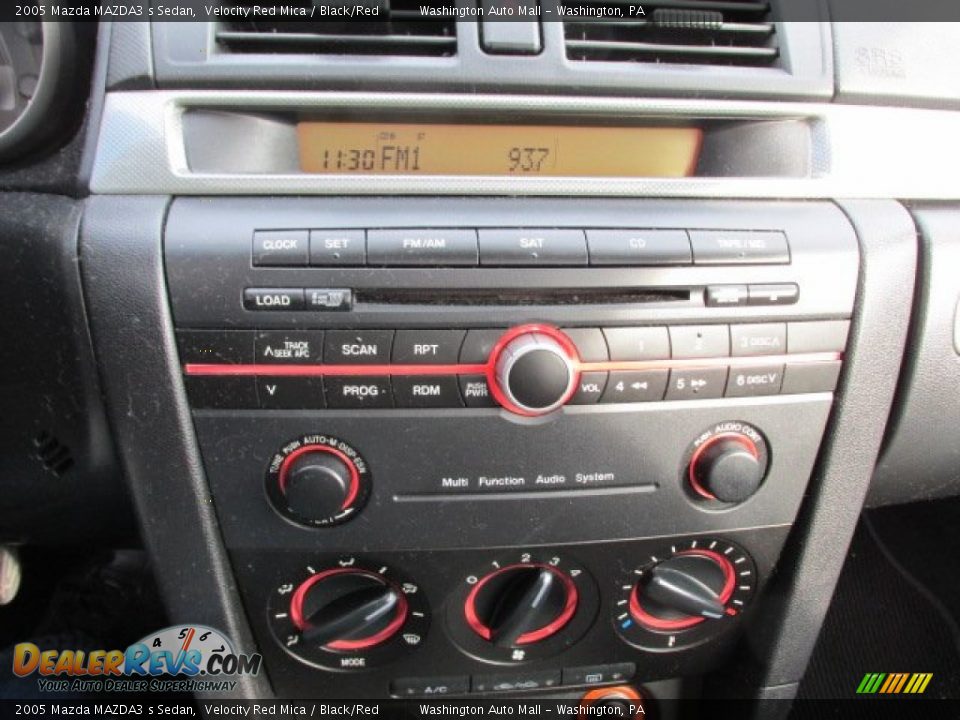 2005 Mazda MAZDA3 s Sedan Velocity Red Mica / Black/Red Photo #16