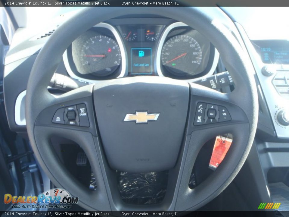 2014 Chevrolet Equinox LS Silver Topaz Metallic / Jet Black Photo #12
