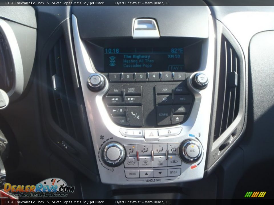 2014 Chevrolet Equinox LS Silver Topaz Metallic / Jet Black Photo #14