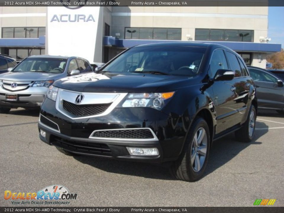 2012 Acura MDX SH-AWD Technology Crystal Black Pearl / Ebony Photo #1