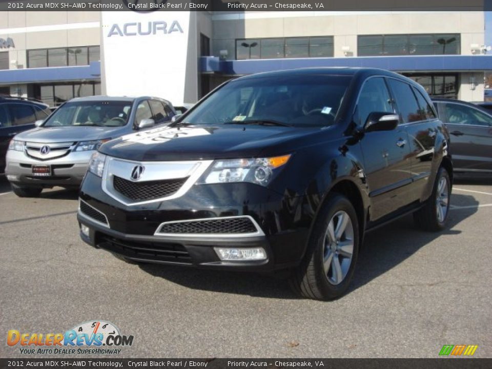 2012 Acura MDX SH-AWD Technology Crystal Black Pearl / Ebony Photo #2