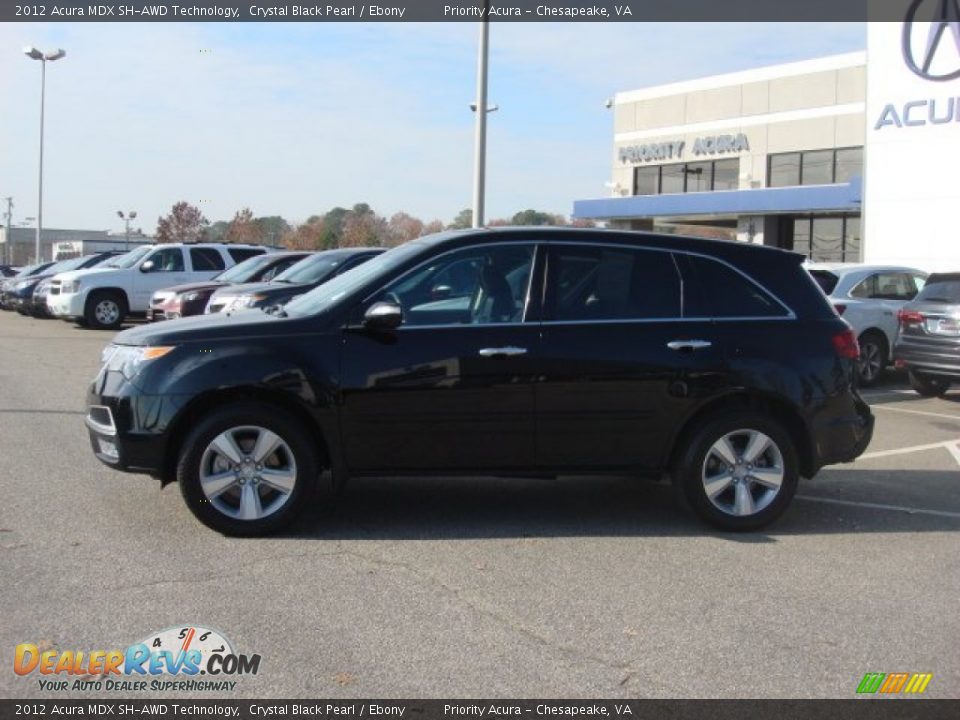 2012 Acura MDX SH-AWD Technology Crystal Black Pearl / Ebony Photo #4
