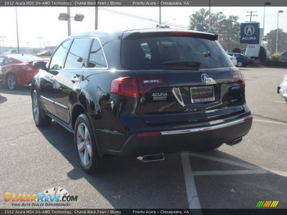 2012 Acura MDX SH-AWD Technology Crystal Black Pearl / Ebony Photo #5