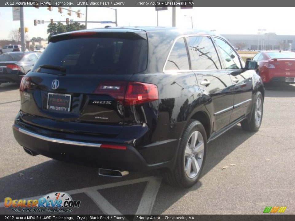 2012 Acura MDX SH-AWD Technology Crystal Black Pearl / Ebony Photo #7