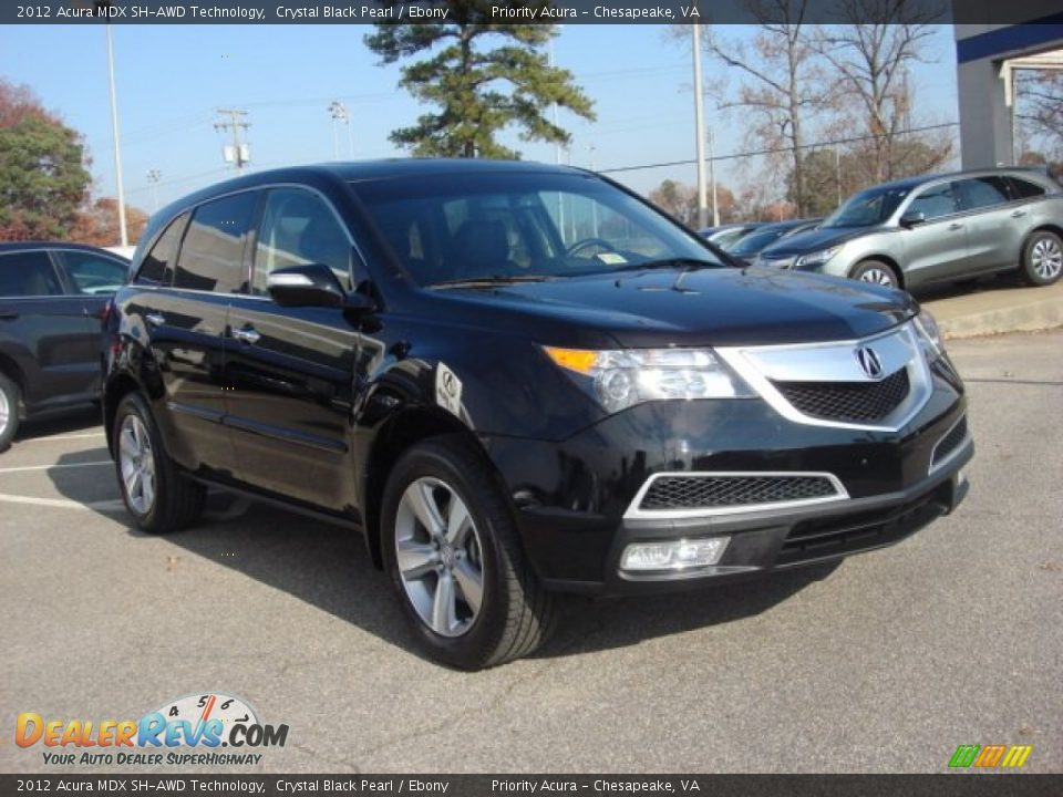 2012 Acura MDX SH-AWD Technology Crystal Black Pearl / Ebony Photo #9