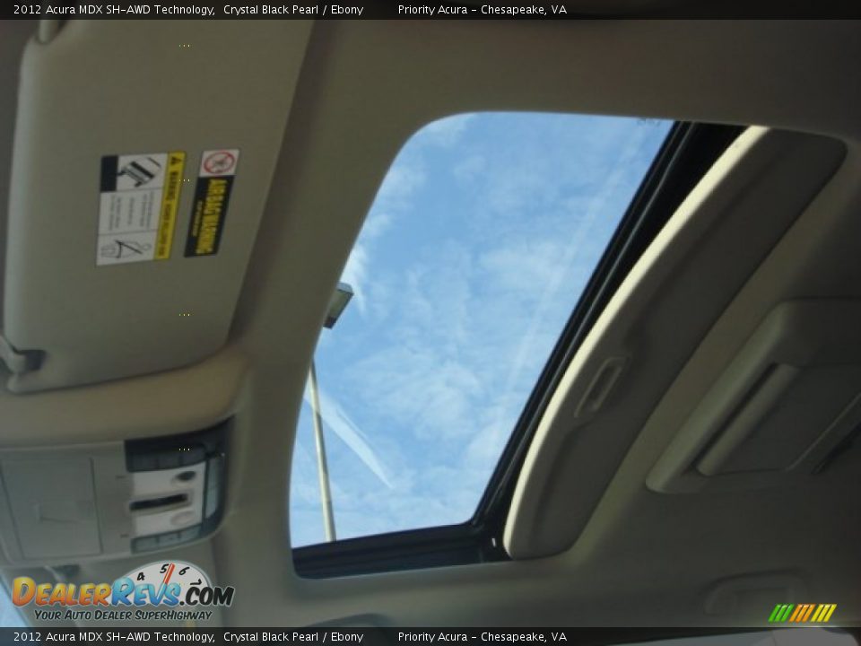 2012 Acura MDX SH-AWD Technology Crystal Black Pearl / Ebony Photo #19