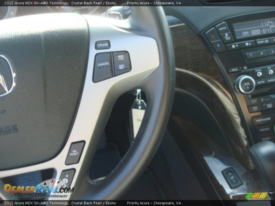 2012 Acura MDX SH-AWD Technology Crystal Black Pearl / Ebony Photo #24