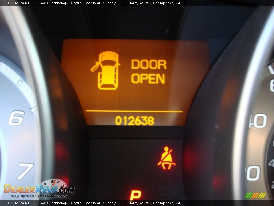 2012 Acura MDX SH-AWD Technology Crystal Black Pearl / Ebony Photo #26