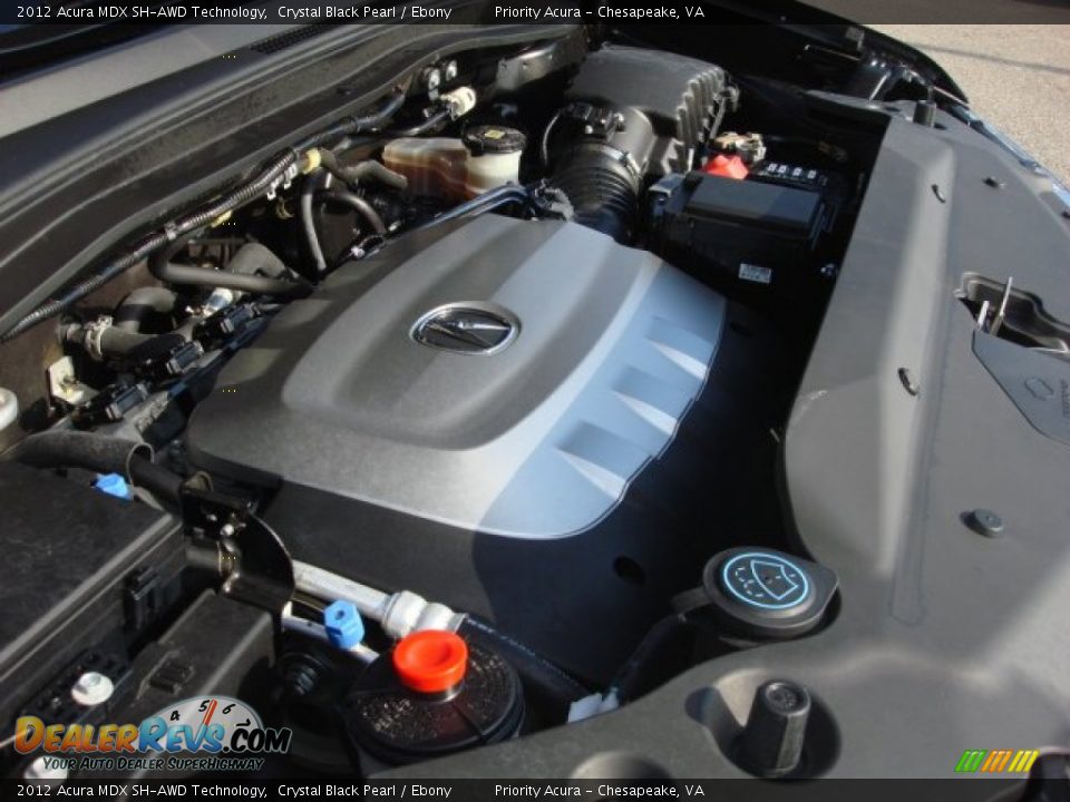 2012 Acura MDX SH-AWD Technology Crystal Black Pearl / Ebony Photo #28