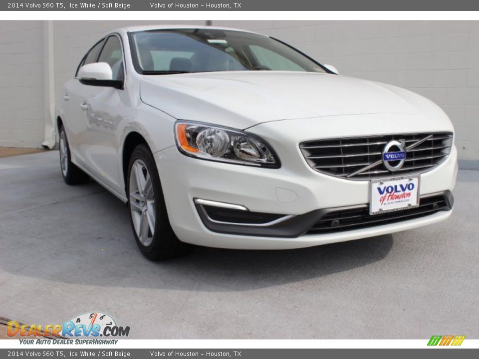 2014 Volvo S60 T5 Ice White / Soft Beige Photo #1