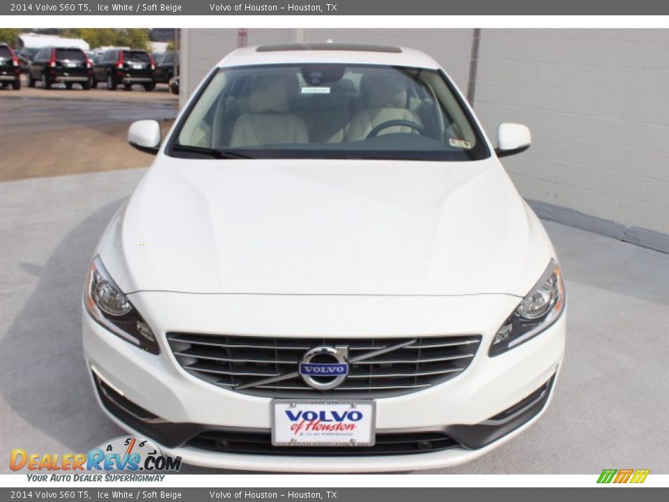 2014 Volvo S60 T5 Ice White / Soft Beige Photo #2
