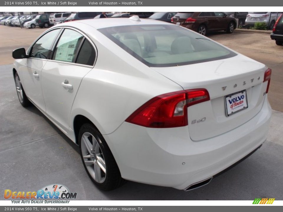 2014 Volvo S60 T5 Ice White / Soft Beige Photo #5